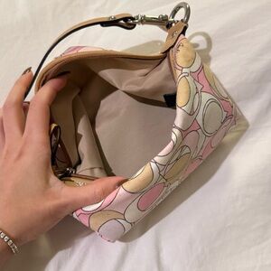 Vintage coach mini pink bag